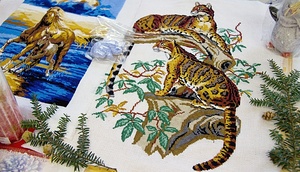 Výstava rukodělných prací prosinec 2017